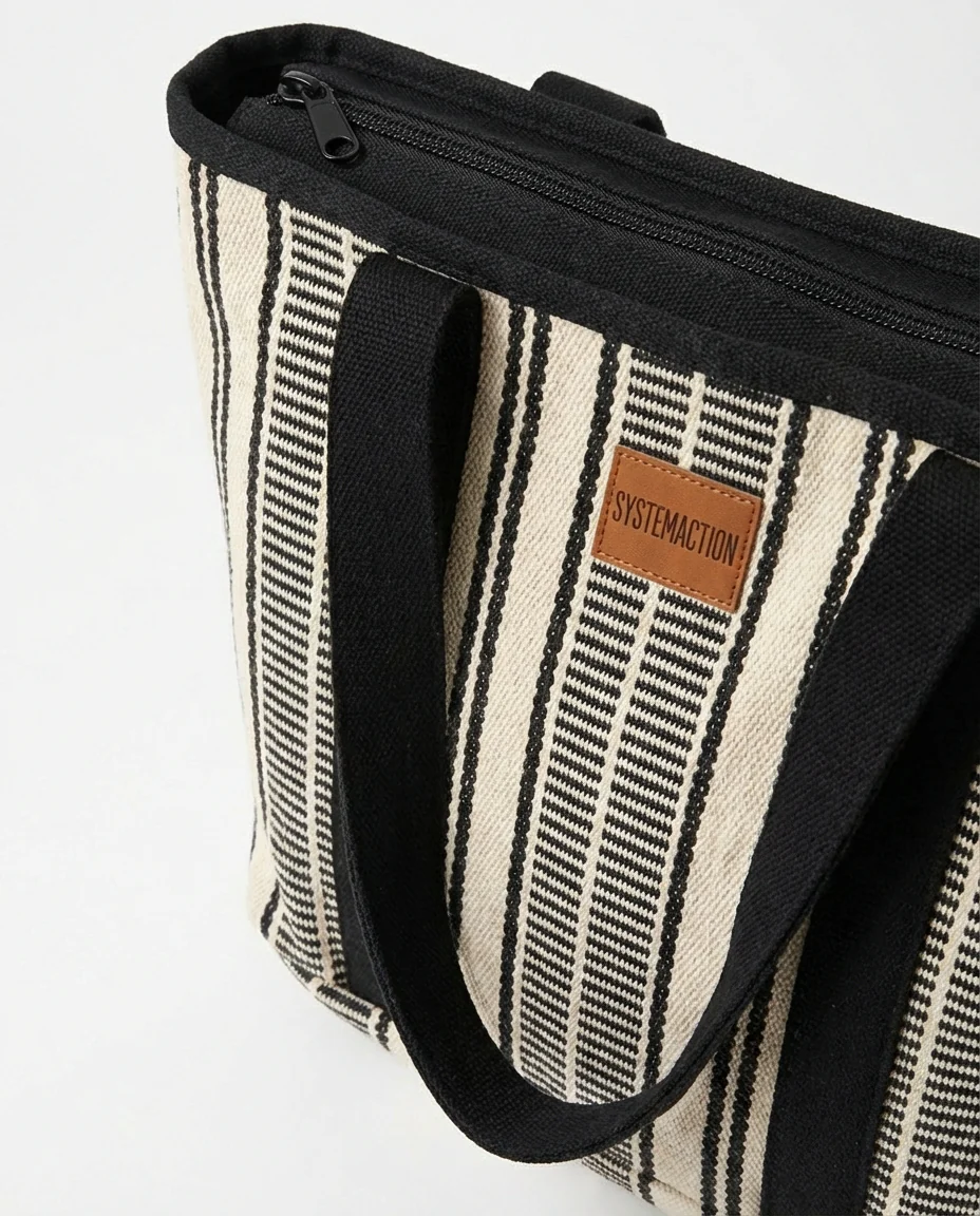 bolsa tela rayas - Image 3