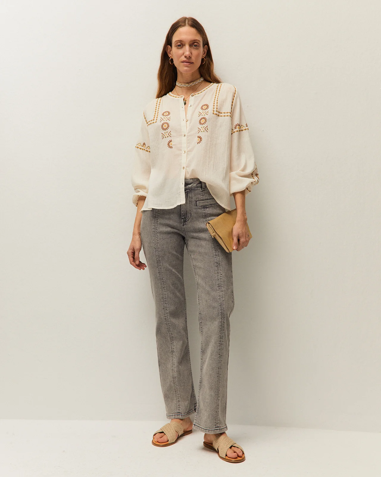 Camisa Bordado de colores - Image 3