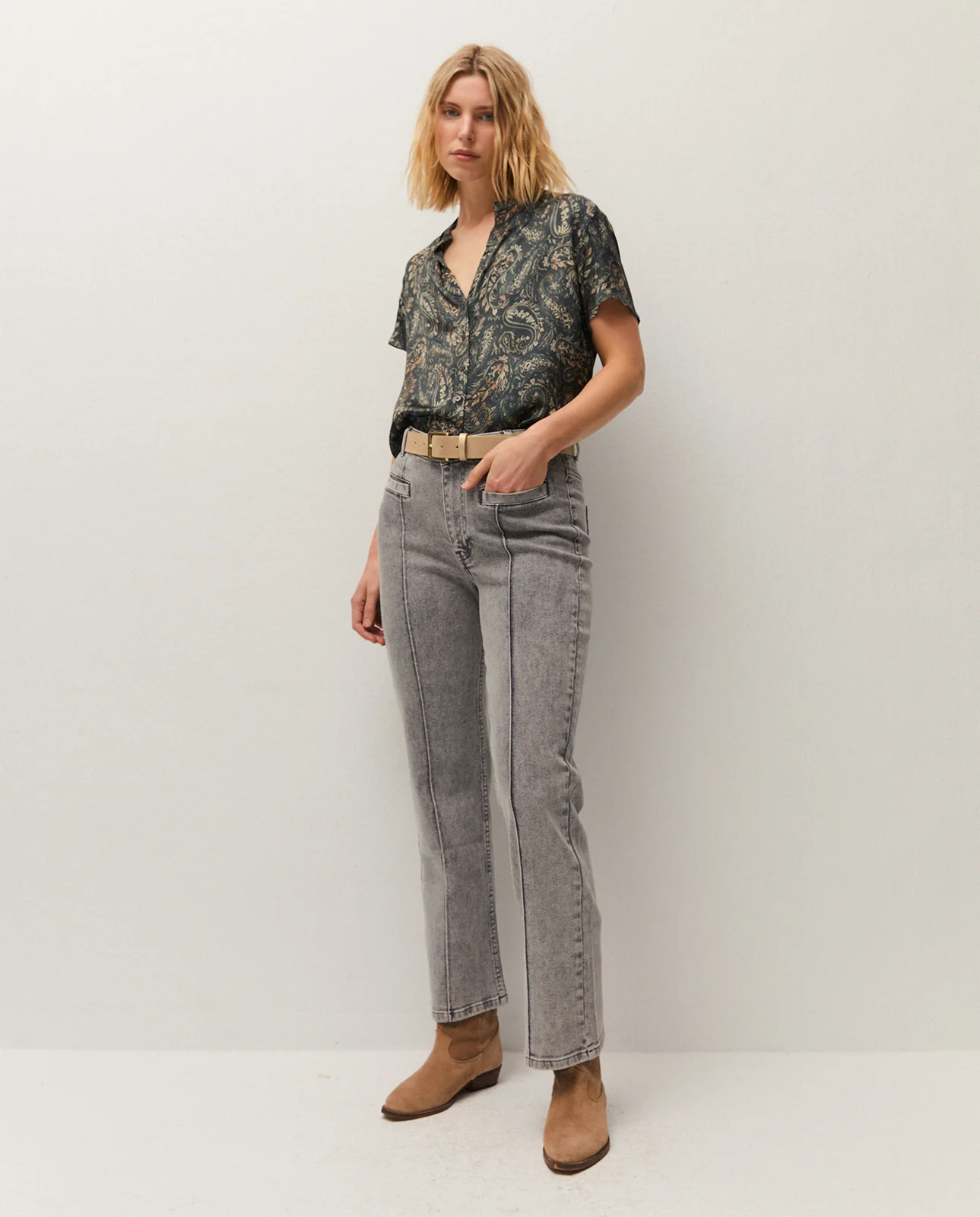 Camisa estampada escote mao - Image 4