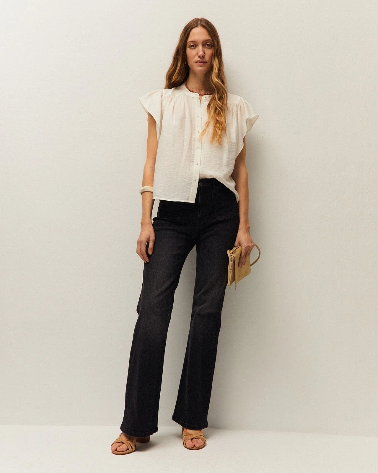 Camisa volantes lino - Image 3