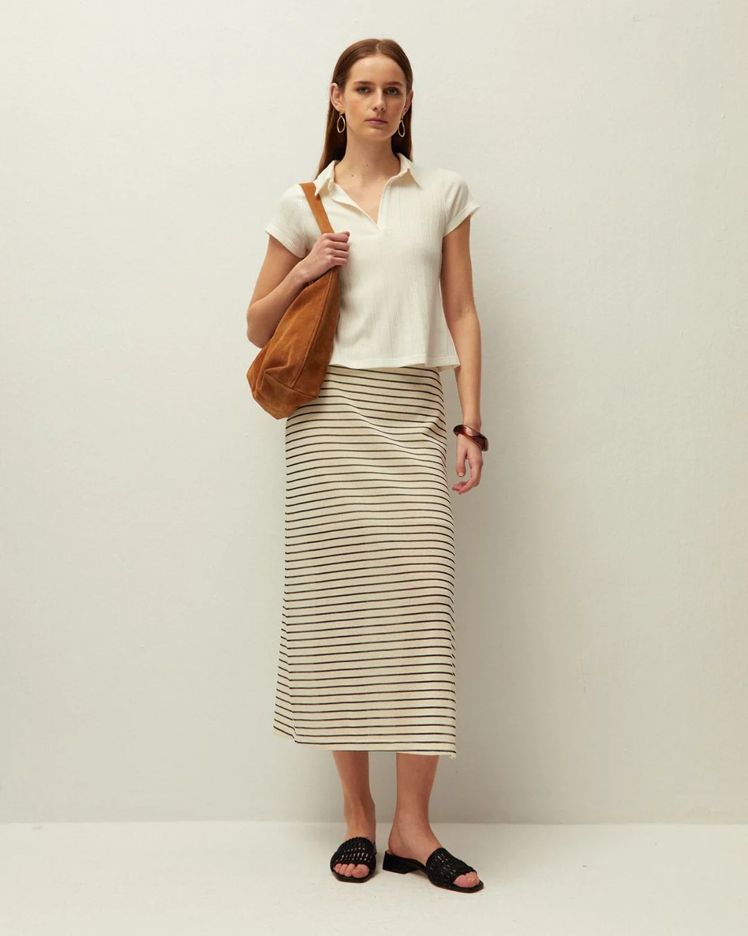 Camiseta de canalé cuello polo - Image 3