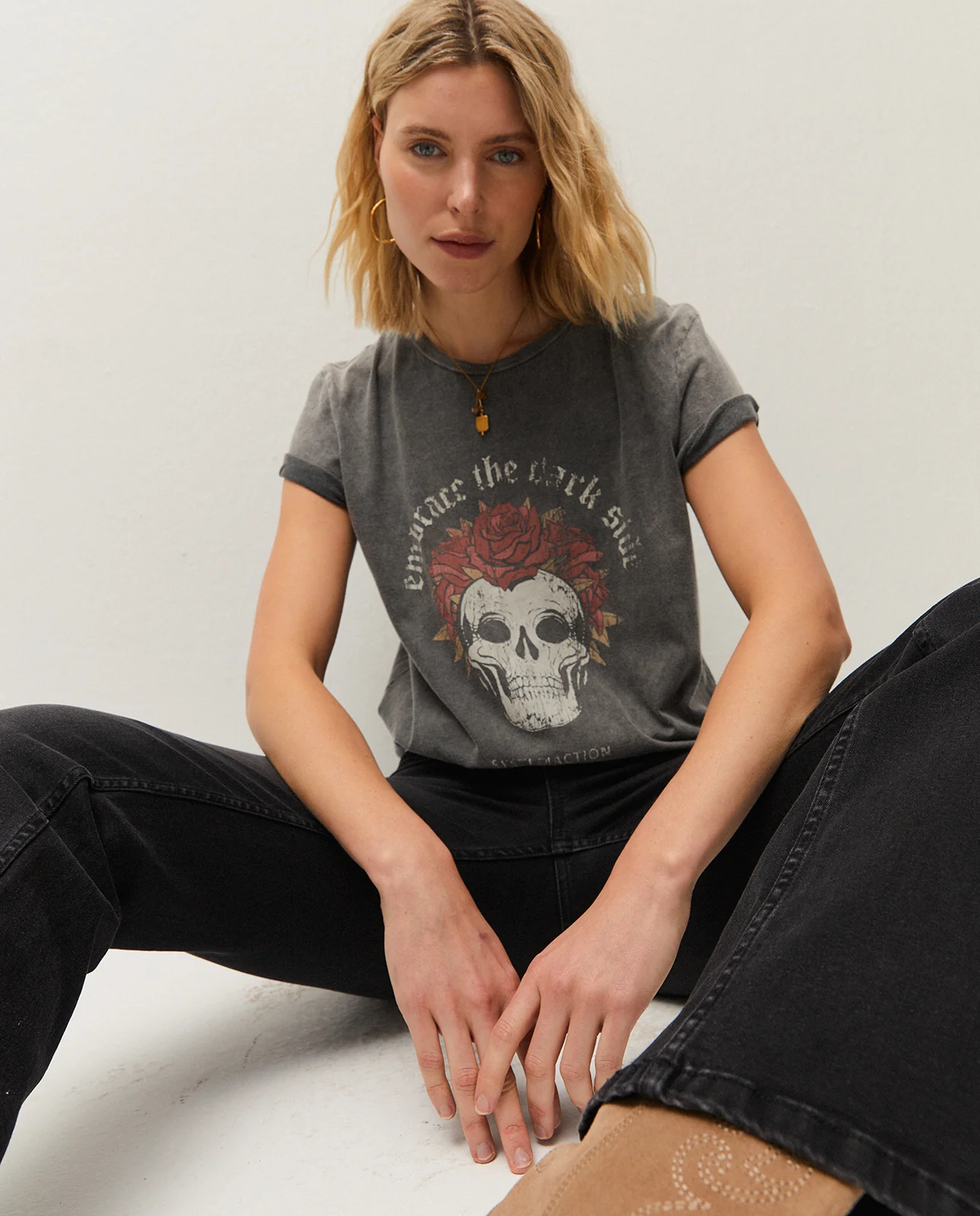 Camiseta print calavera - Image 4