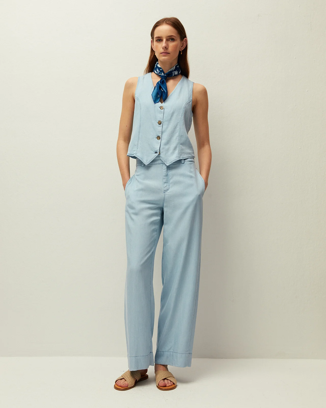 Chaleco efecto denim - Image 3
