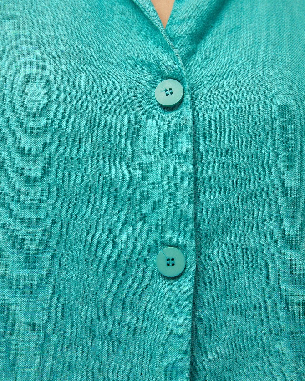 Chaleco lino cuello camisero - Image 5