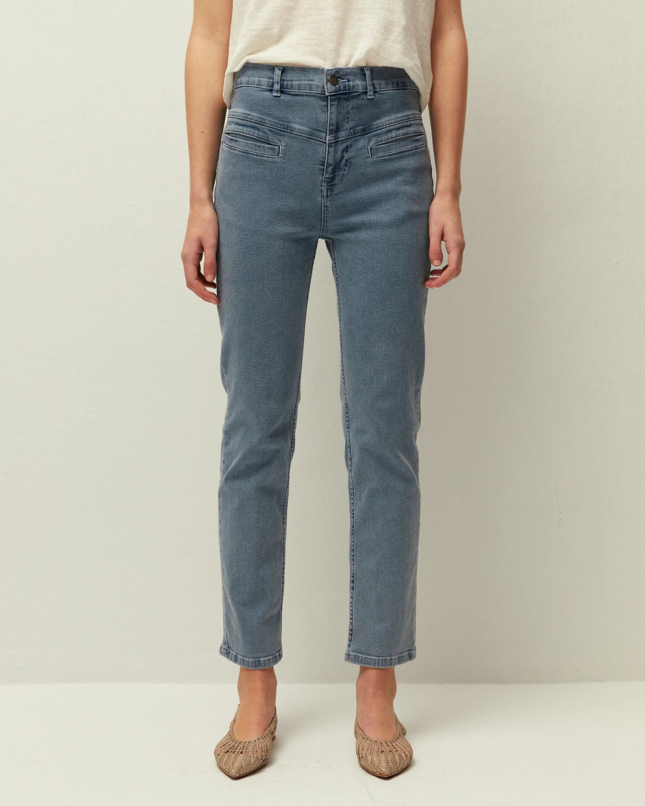 Denim bolsillos tipo vivo - Image 3