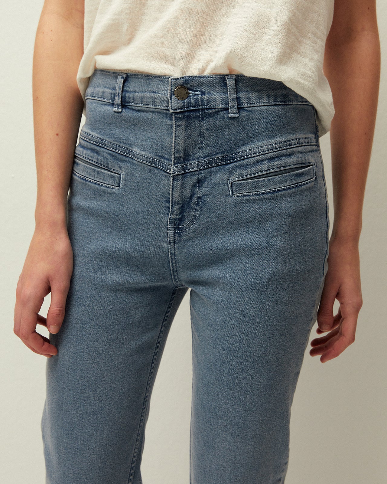Denim bolsillos tipo vivo - Image 4