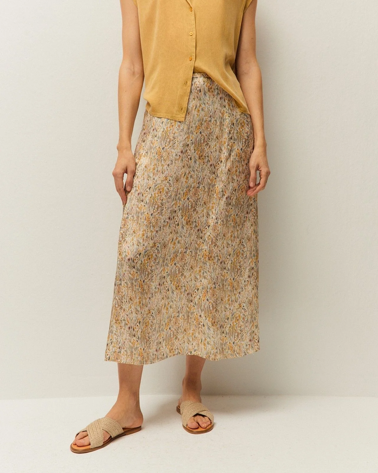 Falda estampada evasé - Image 3
