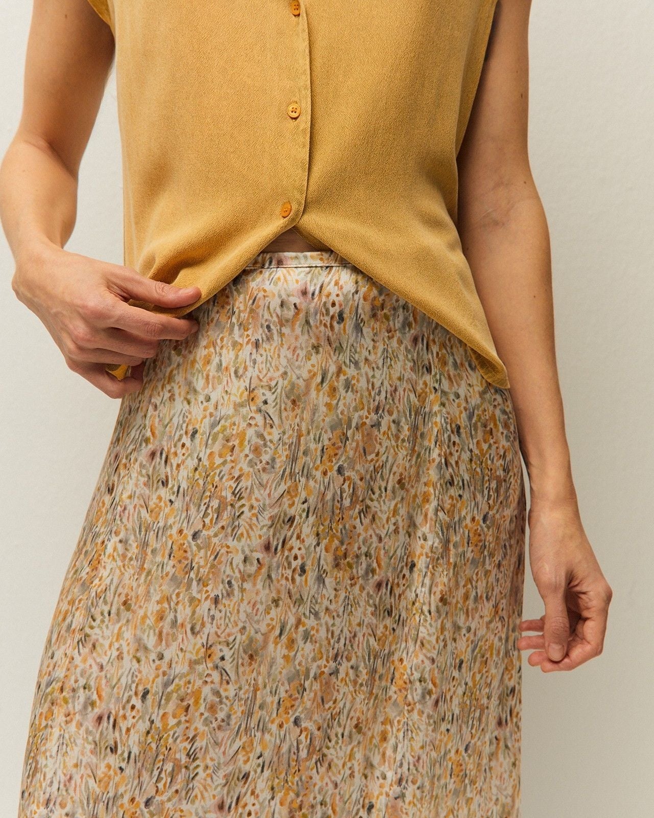 Falda estampada evasé - Image 4