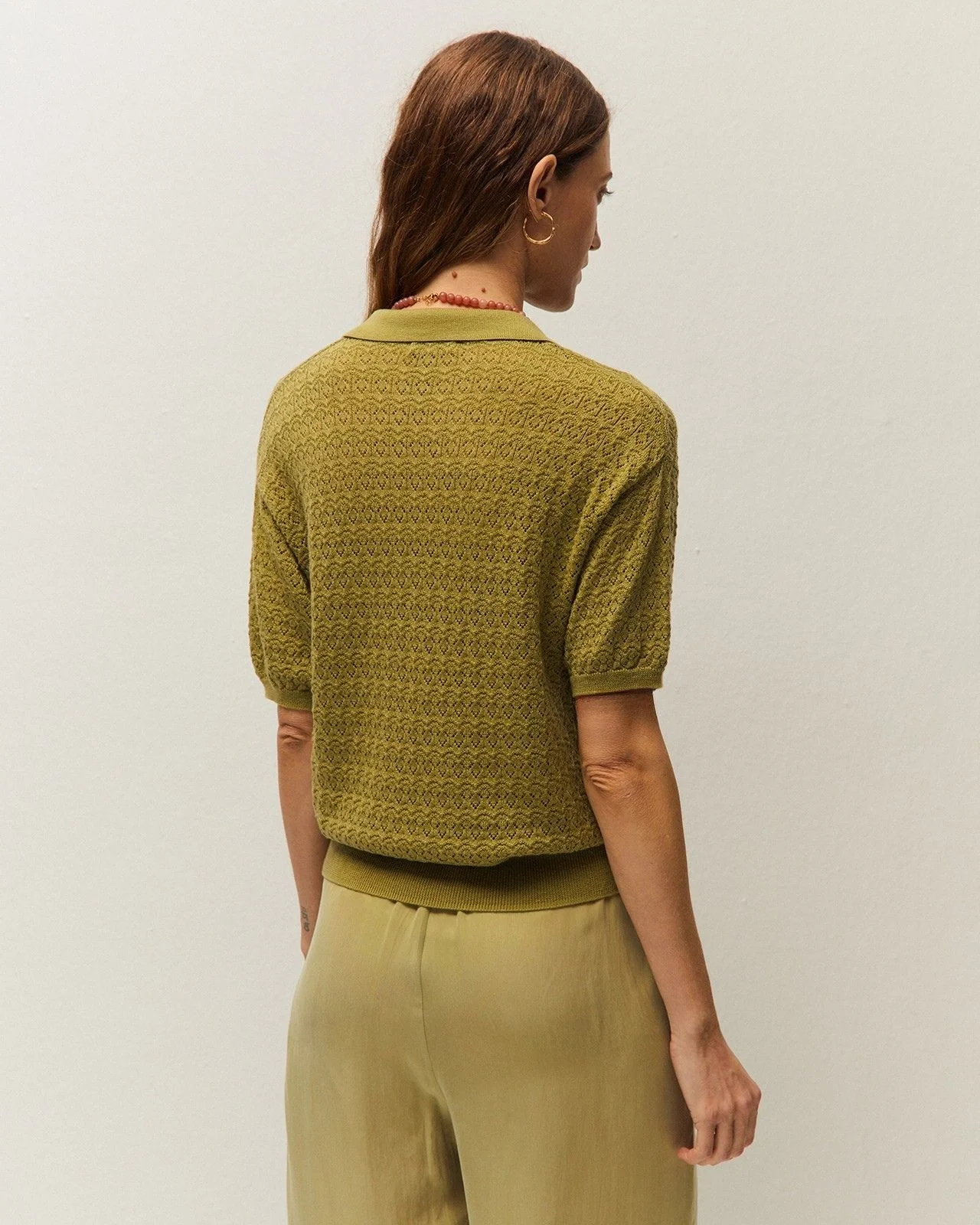 Jersey calado cuello polo - Image 2