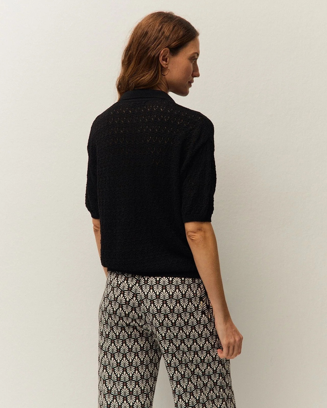 Jersey calado cuello polo - Image 2