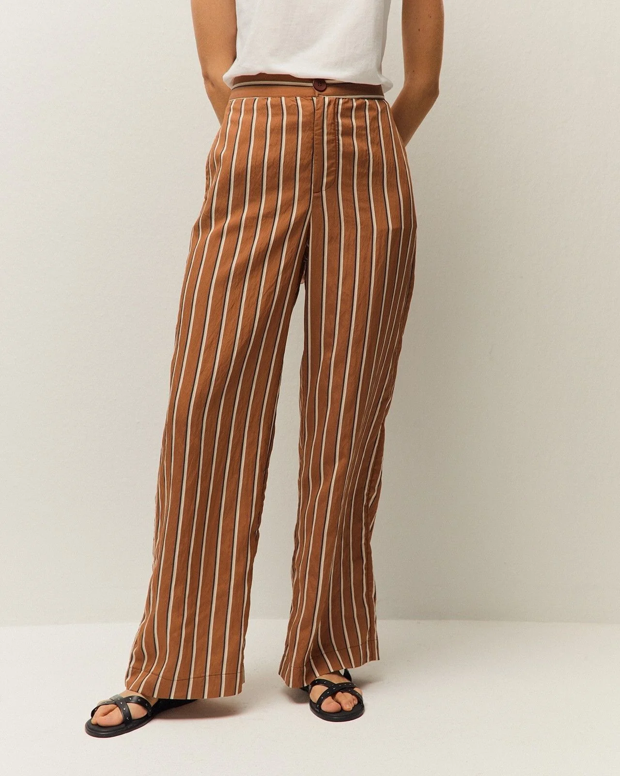 Pantalón ancho de rayas - Image 3
