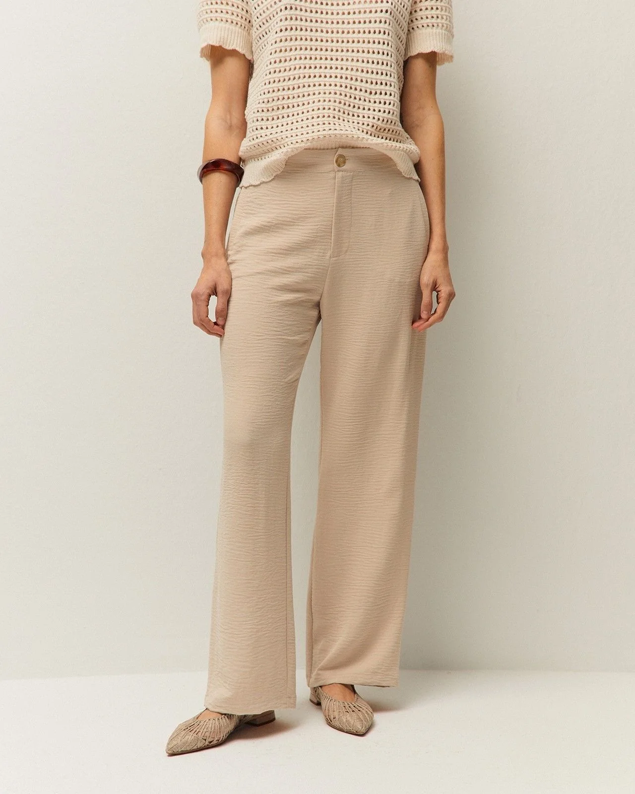 Pantalón recto fluido - Image 3