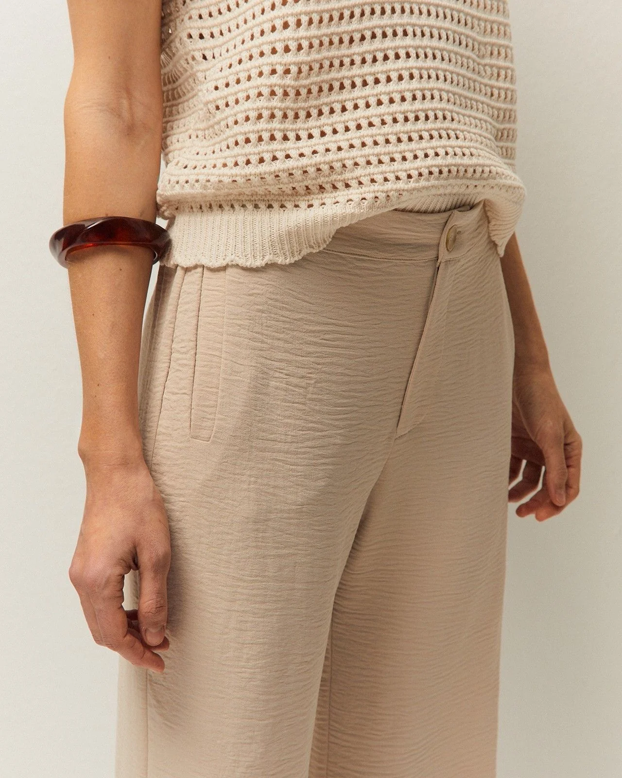 Pantalón recto fluido - Image 4