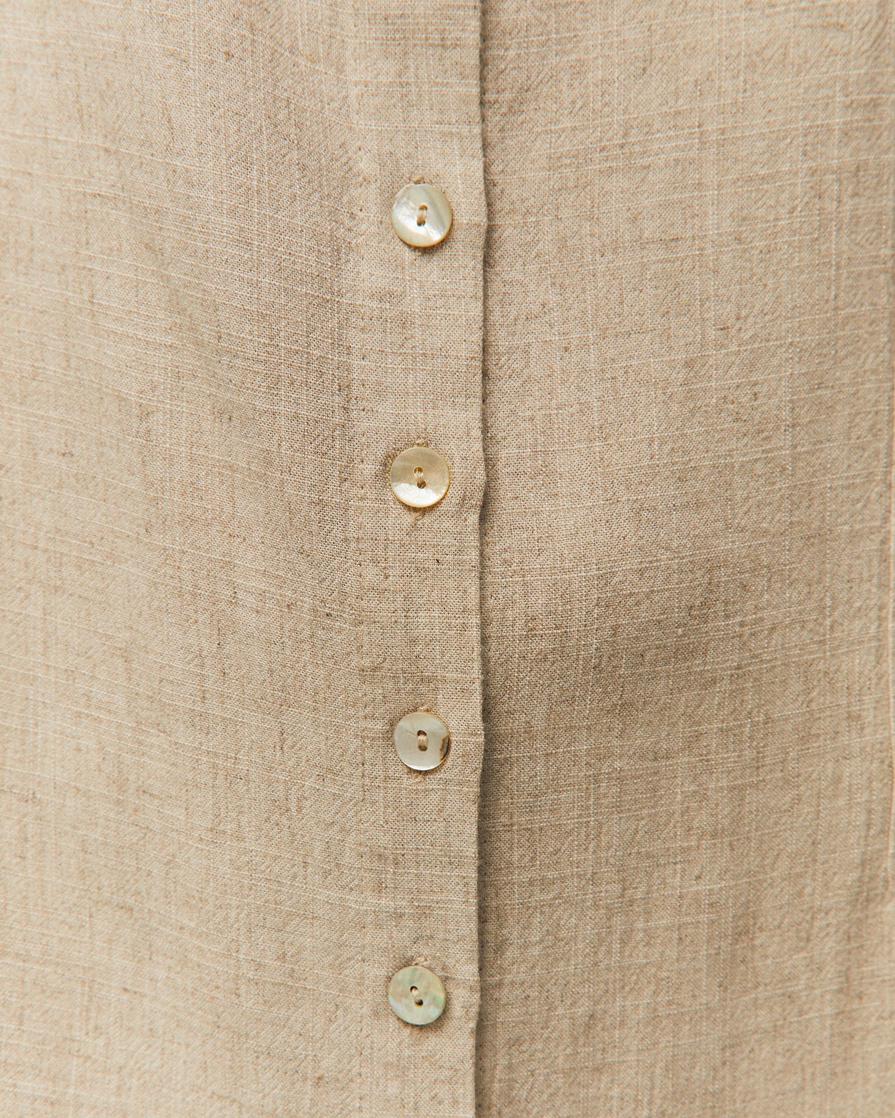 Vestido abotonado lino - Image 5
