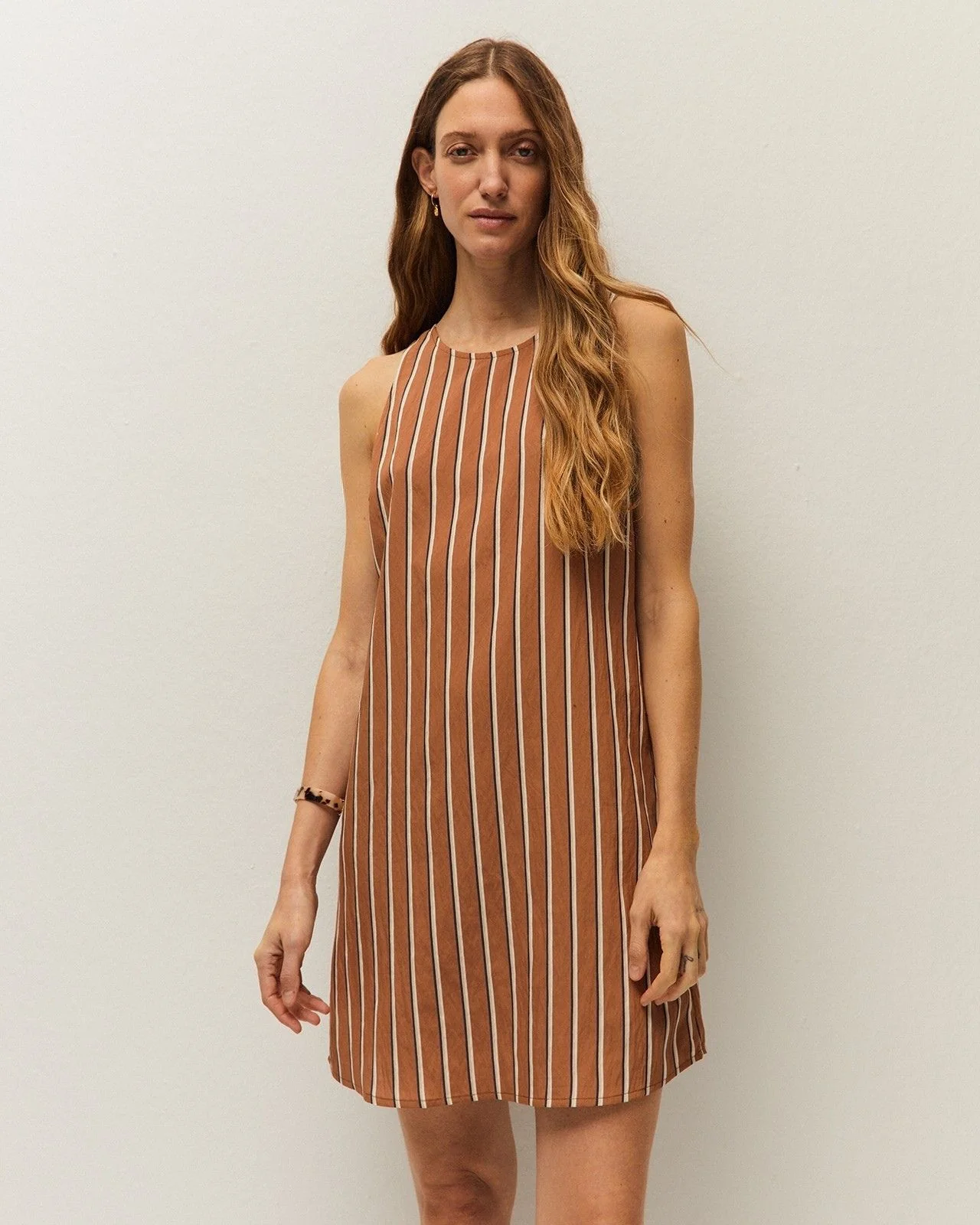 Vestido corto de rayas - Image 3