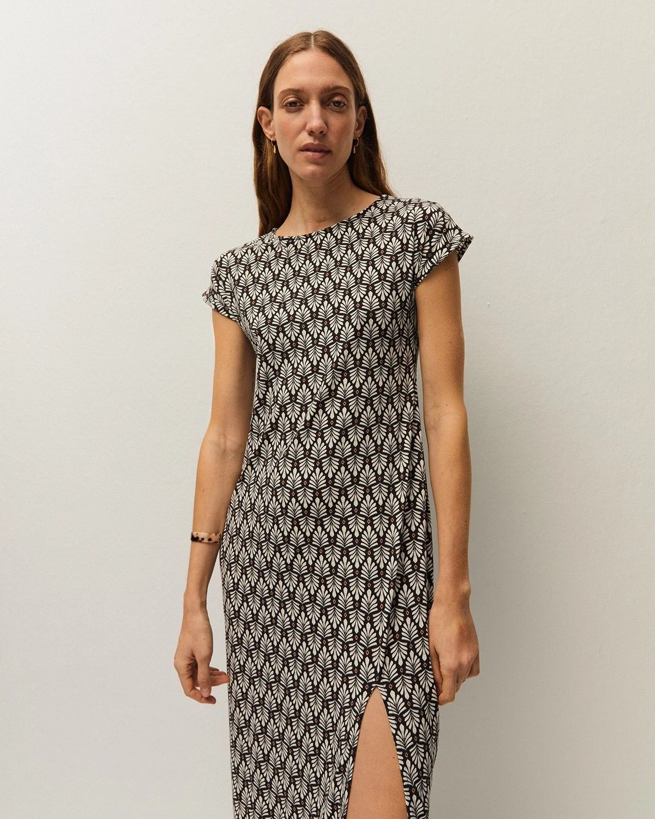 Vestido estampado frunces - Image 4