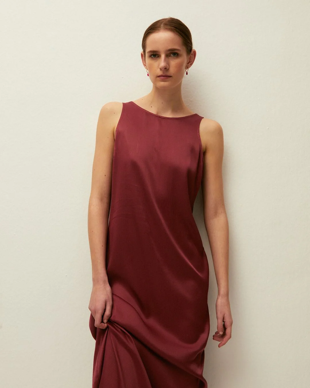 Vestido largo cuello caja - Image 3