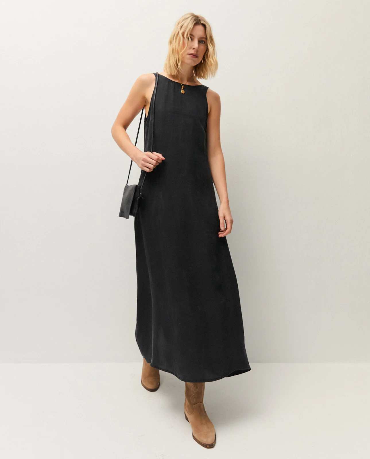 Vestido largo de tirantes - Image 3