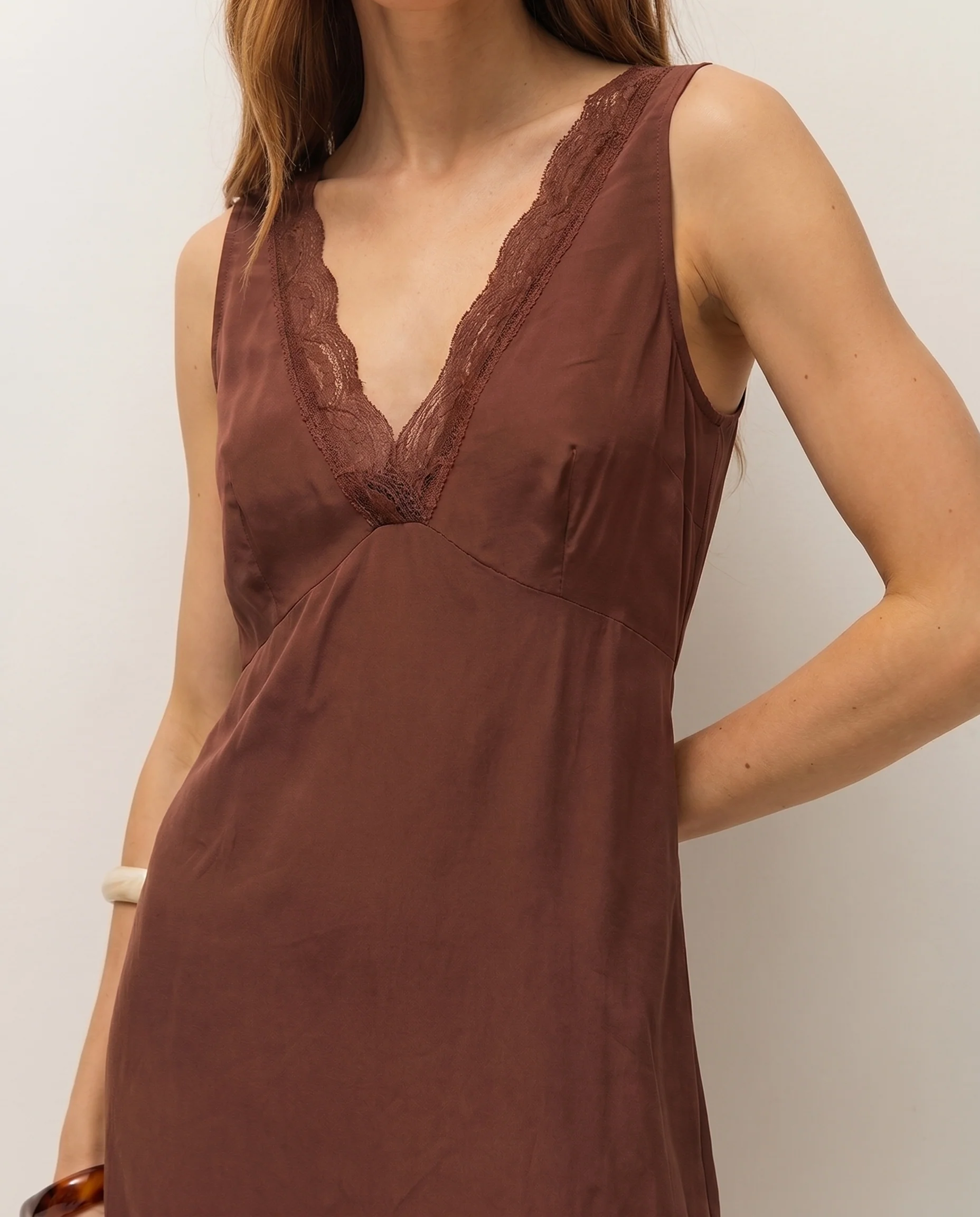 Vestido largo lace - Image 4