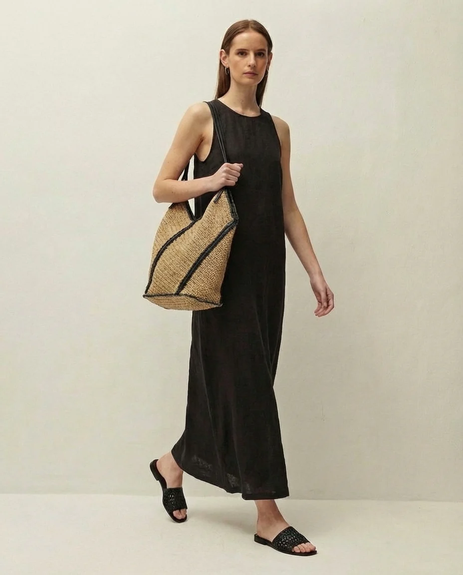 Vestido lino largo - Image 3